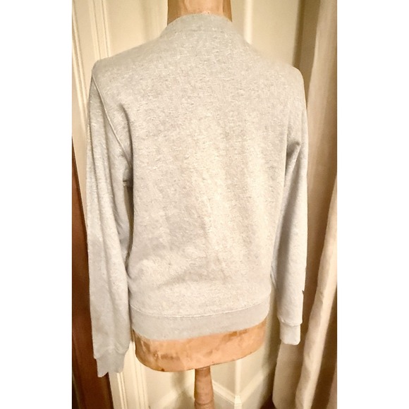 Bloomingdale's Bloomie's XS Novelty Gray Embroidered Graphics Sweatshirt - Picture 2 of 9